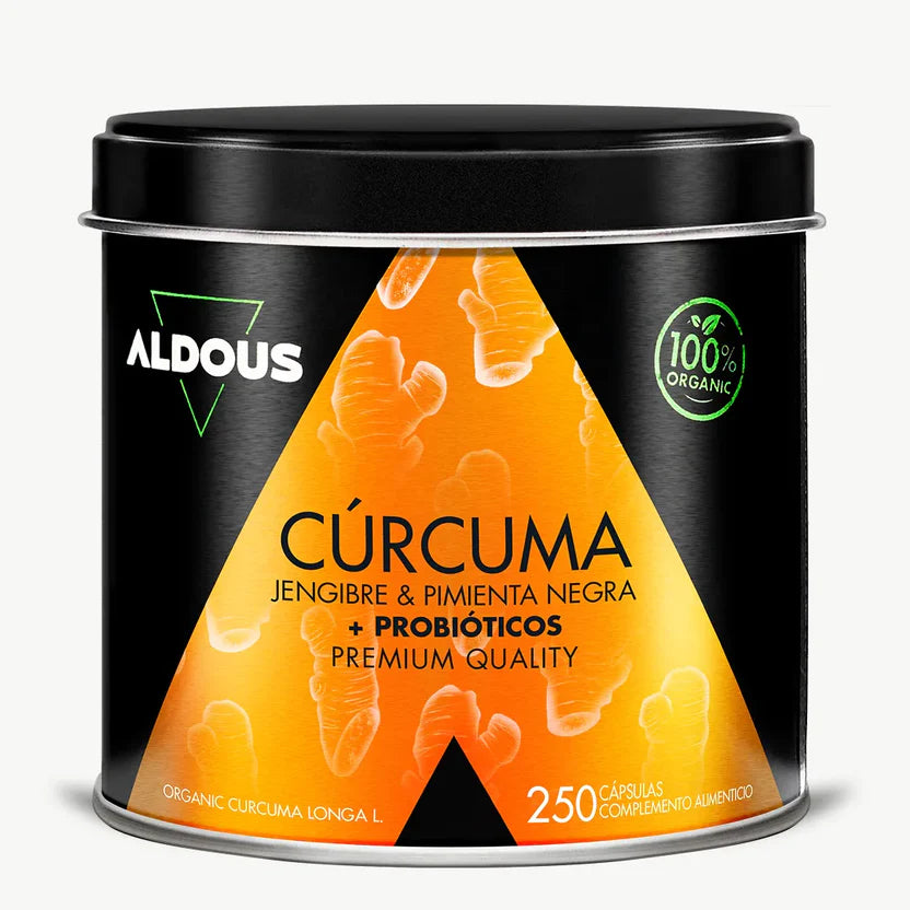 Cúrcuma Ecológica con Jengibre, Pimienta Negra y Probióticos