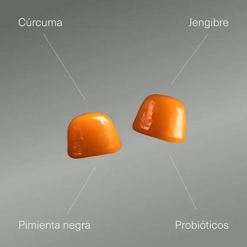 Cúrcuma Ecológica con Jengibre, Pimienta Negra y Probióticos